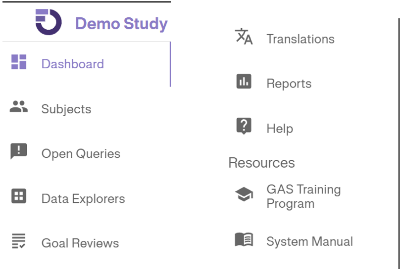 Left Navigation Menu